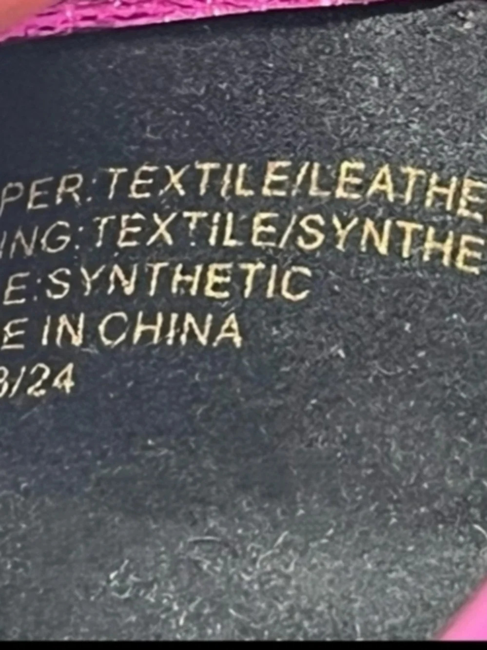 Kurt Geiger Metallic Fuchsia Tweed Ballet Flats with Gold Charm - Picture 6 of 7